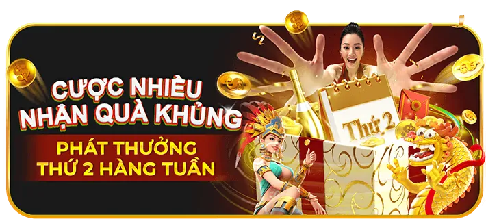 Tiền thưởng chào mừng lớn với biểu tượng tiền vàng và huy hiệu, minh họa ưu đãi chào mừng của 8kbe code